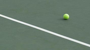 close-up de uma bola de tênis.