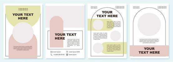 Data presentation modern brochure template vector