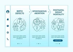 Genetic defects results onboarding vector template