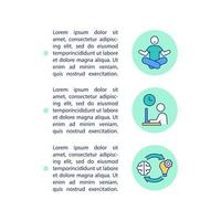 Work life balance concept line icons with text vector