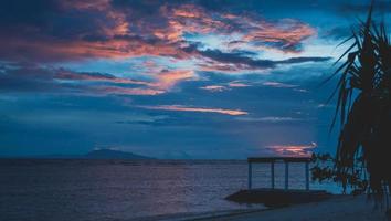 Violet Sunset Rays photo