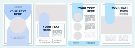 Creative annual report brochure template. Flyer, booklet, leaflet print, cover design with copy space. Your text here. Vector layouts for magazines, annual reports, advertising posters