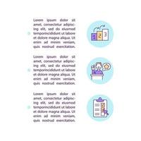 Building authority concept line icons with text. PPT page vector template with copy space. Brochure, magazine, newsletter design element. Growth and check list linear illustrations on white