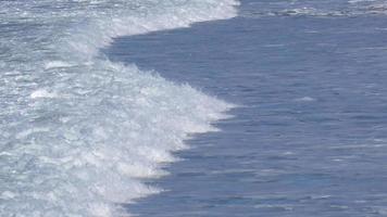 Waves break in surf line. video