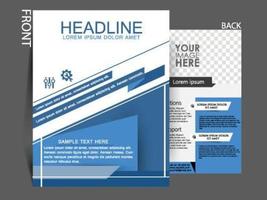 Business flayer template design vector