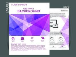 Business flayer template design vector