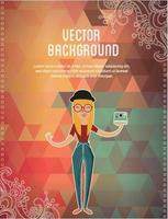 Vector background template design