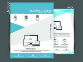 Business flayer template design vector