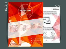 Business flayer template design vector