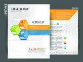 diseño de plantilla de flayer de negocios vector