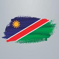 Namibia flag brush vector