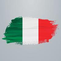 Italy flag brush vector