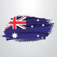 cepillo de bandera de australia vector