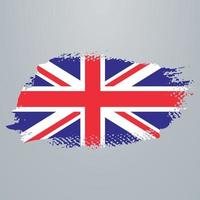 United Kingdom flag brush vector