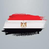 Egypt flag brush vector