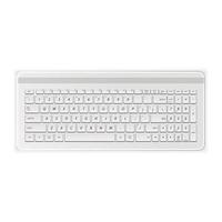 computadora con teclado blanco vector