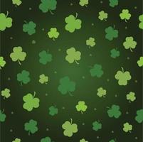 Seamless pattern Vector green clover background for St. Patrick's Day