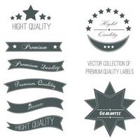 Collection of vintage labels and ribbons. vector