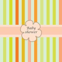 Baby  shower card withframe for your text vector
