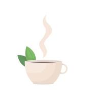 Herbal tea flat color vector object