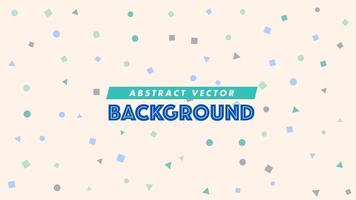 simple geometric shapes background vector