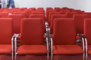 Empty conference room.Prepearing for business presentation photo