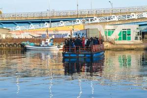 Seoul, Korea, Jan 02, 2016 - Visitors taking a ferry photo