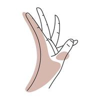 hand gesture contemporary vector