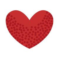 dotted heart love vector
