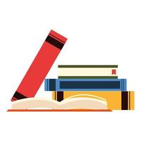 books learn education vector