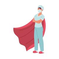 nurse super hero vector
