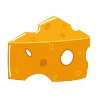 slice cheese snack vector