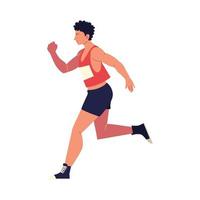 man running activity vector