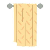 bathroom hanging towel hygiene isolated vector