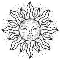 moon magic esoteric vector