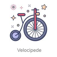bicicleta de rueda velocípedo vector