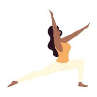 girl doing yoga vector