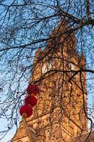 Manchester Town Hall Chinese New Year lantern decorations in Manchester, UK photo