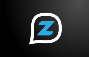 question cloud design of Z letter. Alphabet logo icon design. Corporate brading for products and company vector
