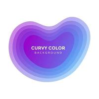 Modern liquid abstract blur blob element graphic gradient flat style design fluid vector colorful illustration.