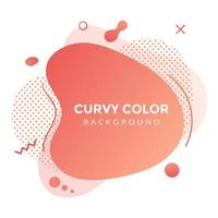 Modern liquid abstract element graphic gradient flat style design fluid vector colorful illustration