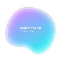 Modern liquid abstract blur blob element graphic gradient flat style design fluid vector colorful illustration.