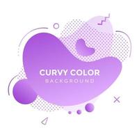 Modern liquid abstract element graphic gradient flat style design fluid vector colorful illustration