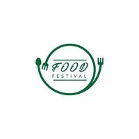 Food Festival Logo Vector Template Design Illustration