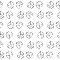 An envelope with a message seamless pattern vector
