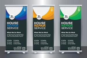 Free Real Estate Roll-Up Banner Design for Real  Estate Company with Vector