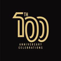 100 Th Anniversary Celebration Vector Template Design Illustration