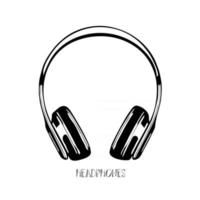 Vector headphones icon.