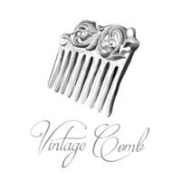 Hand drawing vintage comb. Vector illustration