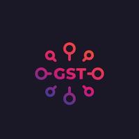 GST, goods and service tax icon vector